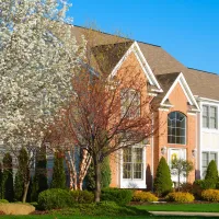 red brick home