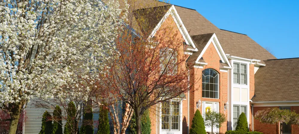 red brick home
