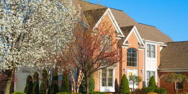 red brick home